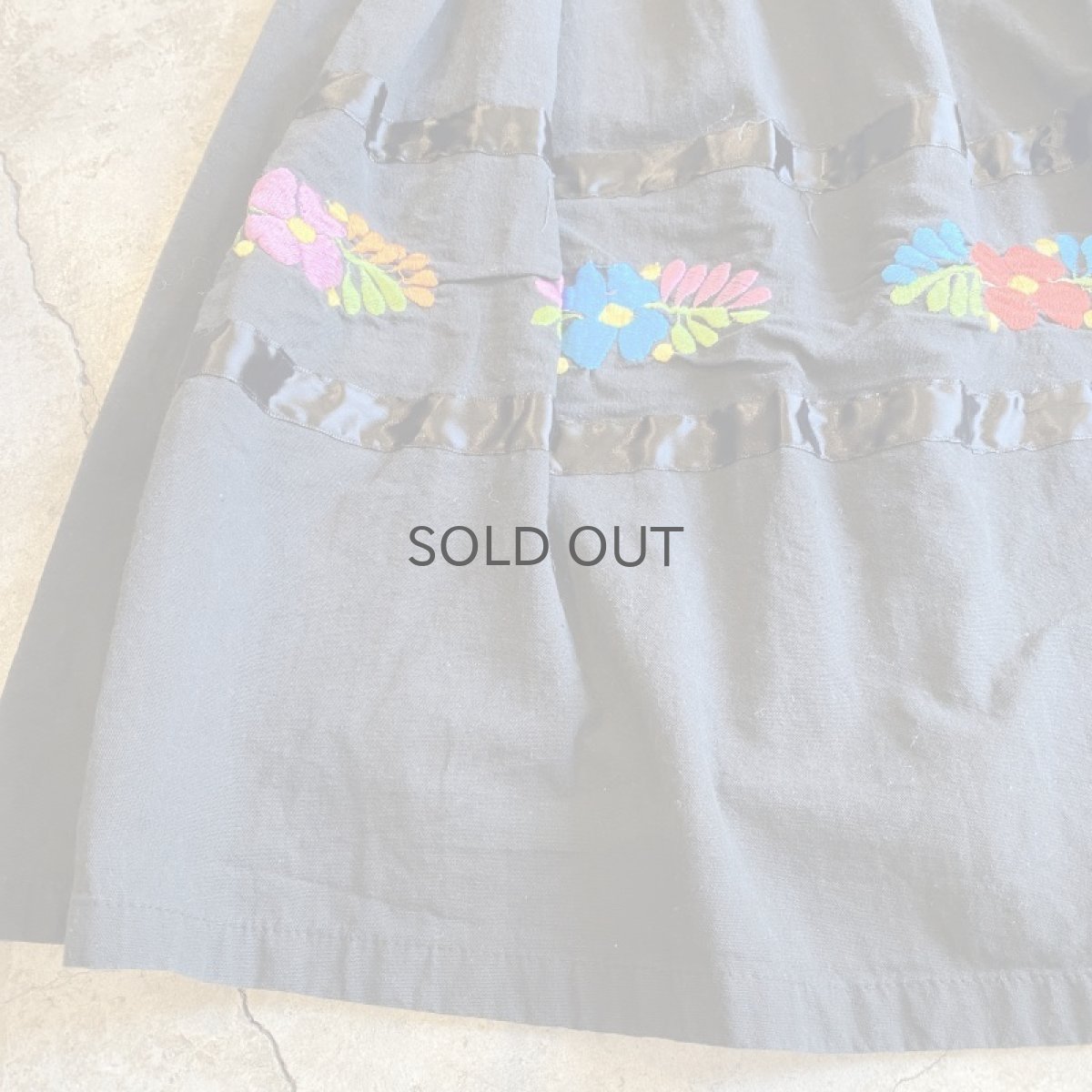 画像6: MEXICAN EMBROIDERY DESIGN ONE-PIECE / Ladies L (6)