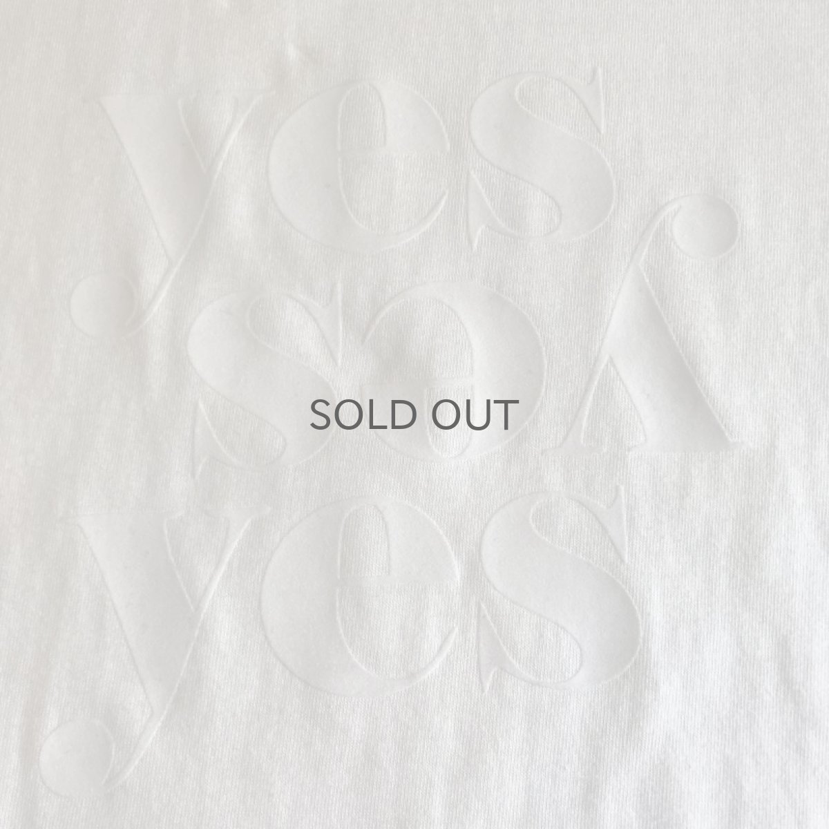 画像7: 【Wiz&Witch】"Yes" FLOCKY PRINT TEE / WHITE×WHITE (7)