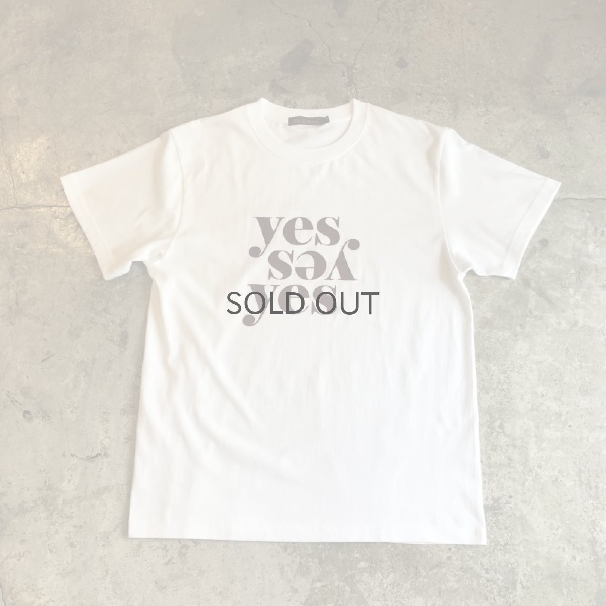 画像1: 【Wiz&Witch】"Yes" FLOCKY PRINT TEE / WHITE×BROWN (1)