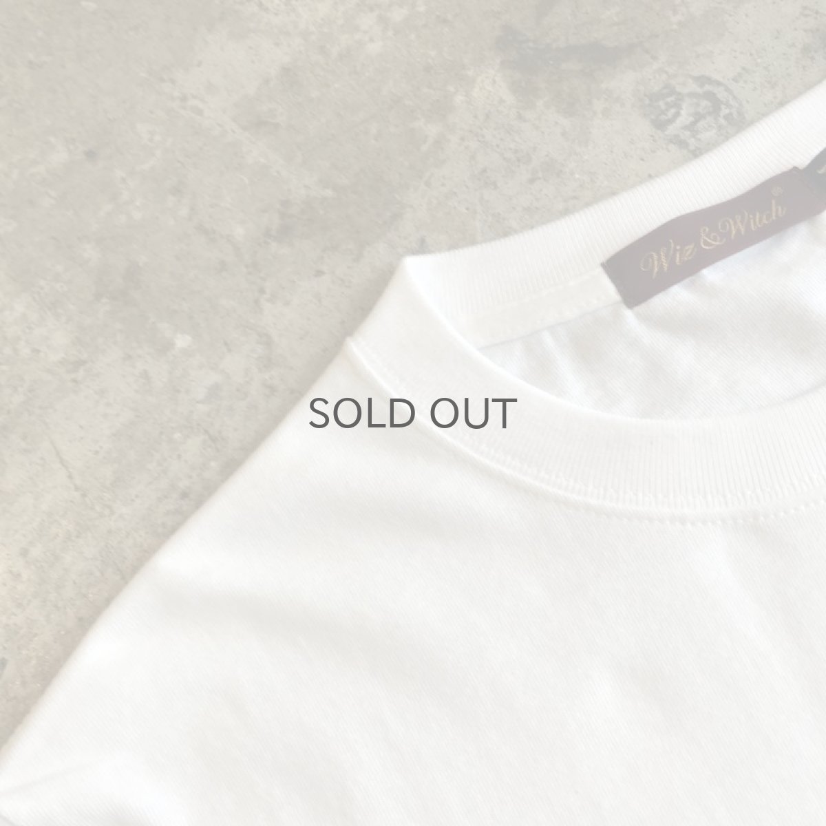 画像6: 【Wiz&Witch】"Yes" FLOCKY PRINT TEE / WHITE×WHITE (6)