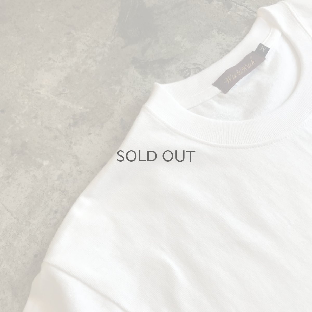 画像6: 【Wiz&Witch】"Yes" FLOCKY PRINT TEE / WHITE×BROWN (6)