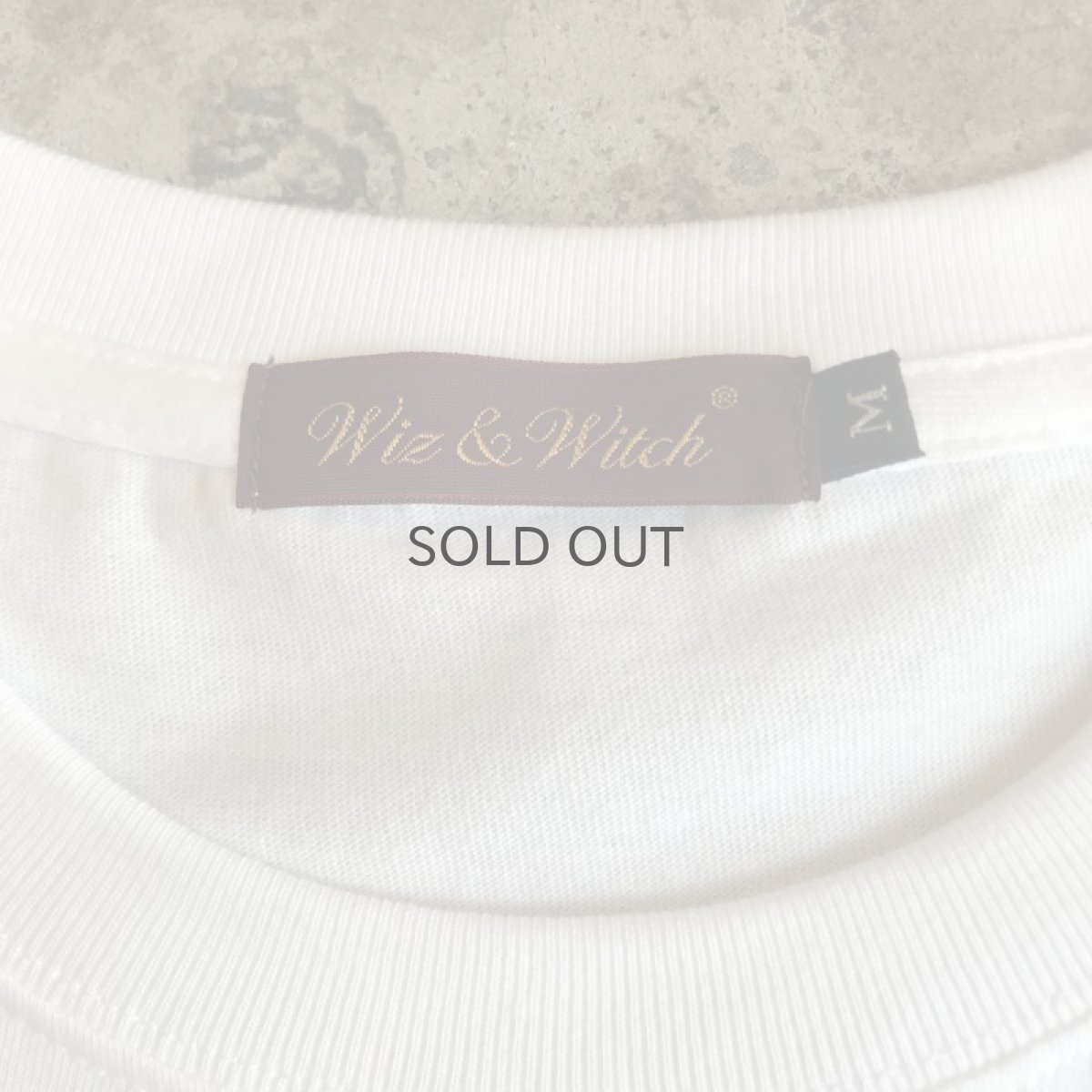 画像8: 【Wiz&Witch】"Yes" FLOCKY PRINT TEE / WHITE×BROWN (8)