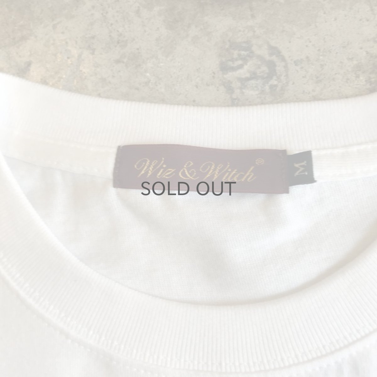 画像8: 【Wiz&Witch】"Yes" FLOCKY PRINT TEE / WHITE×WHITE (8)