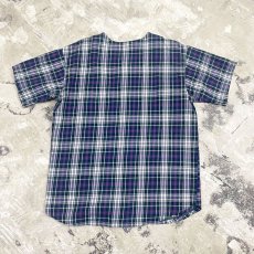 画像2: CHECK PATTERN BASEBALL SHIRT / Mens XL / MADE IN USA  (2)