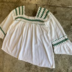 画像3: SQUARE NECK EMBROIDERY TOPS / Ladies M (3)