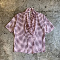 画像1: GATHER ALL OVER PATTERN S/S SHIRT　/ Ladies M /MADE IN USA (1)