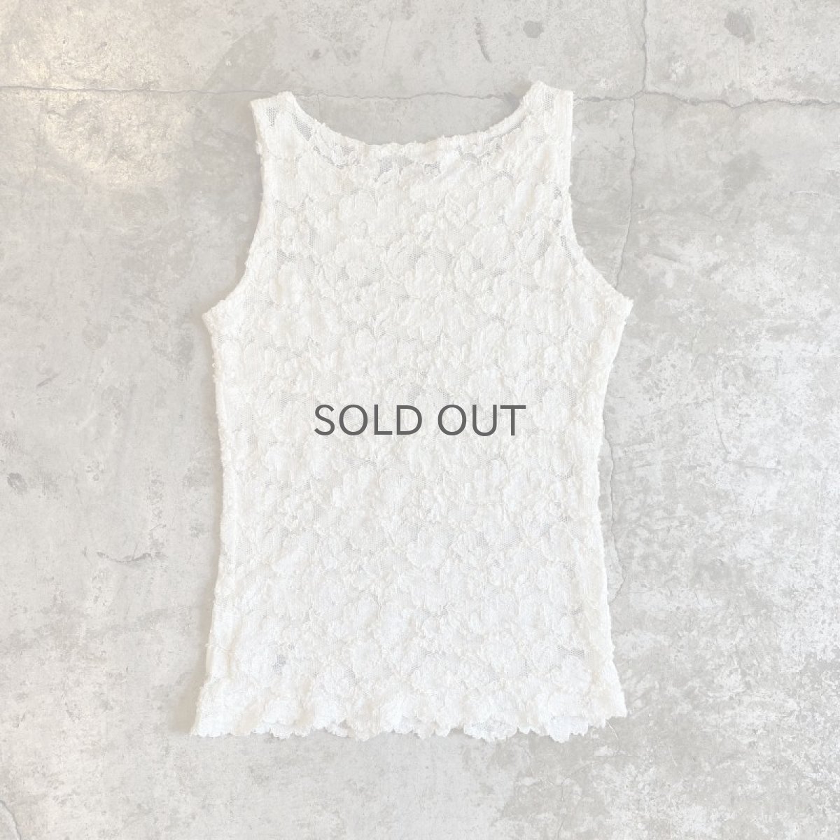 画像2: FLORAL LACE N/S TOPS / Ladies S / MADE IN USA (2)