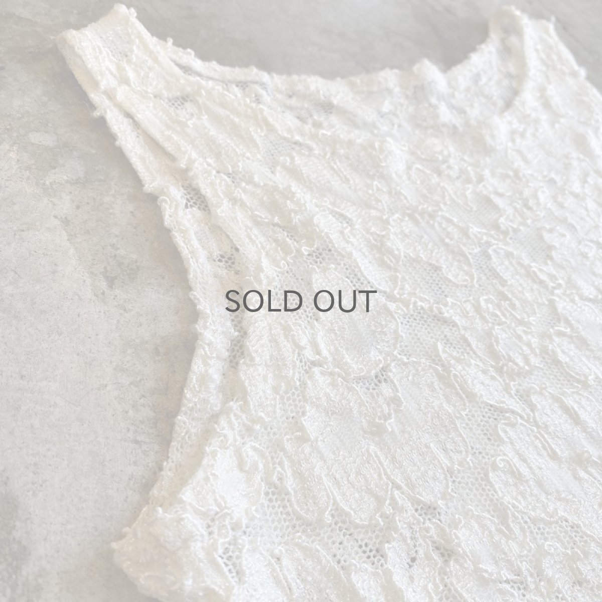 画像6: FLORAL LACE N/S TOPS / Ladies S / MADE IN USA (6)