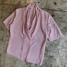 画像4: GATHER ALL OVER PATTERN S/S SHIRT　/ Ladies M /MADE IN USA (4)