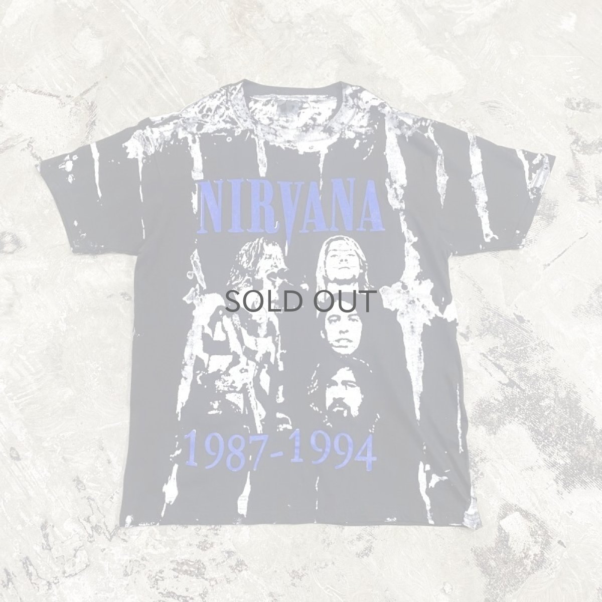 画像1: "NIRVANA" bootleg ALL GRAPHIC PATTERN S/S TEE / Mens L~XL (1)