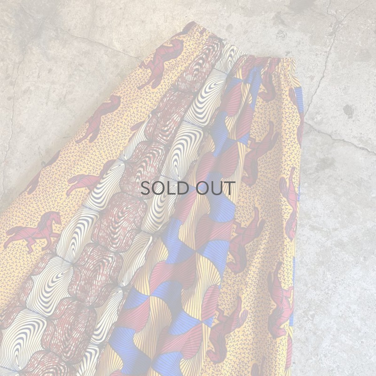 画像4: 【Wiz&Witch】AFRICAN BATIK MULTI LONG SKIRT / FREE  (4)