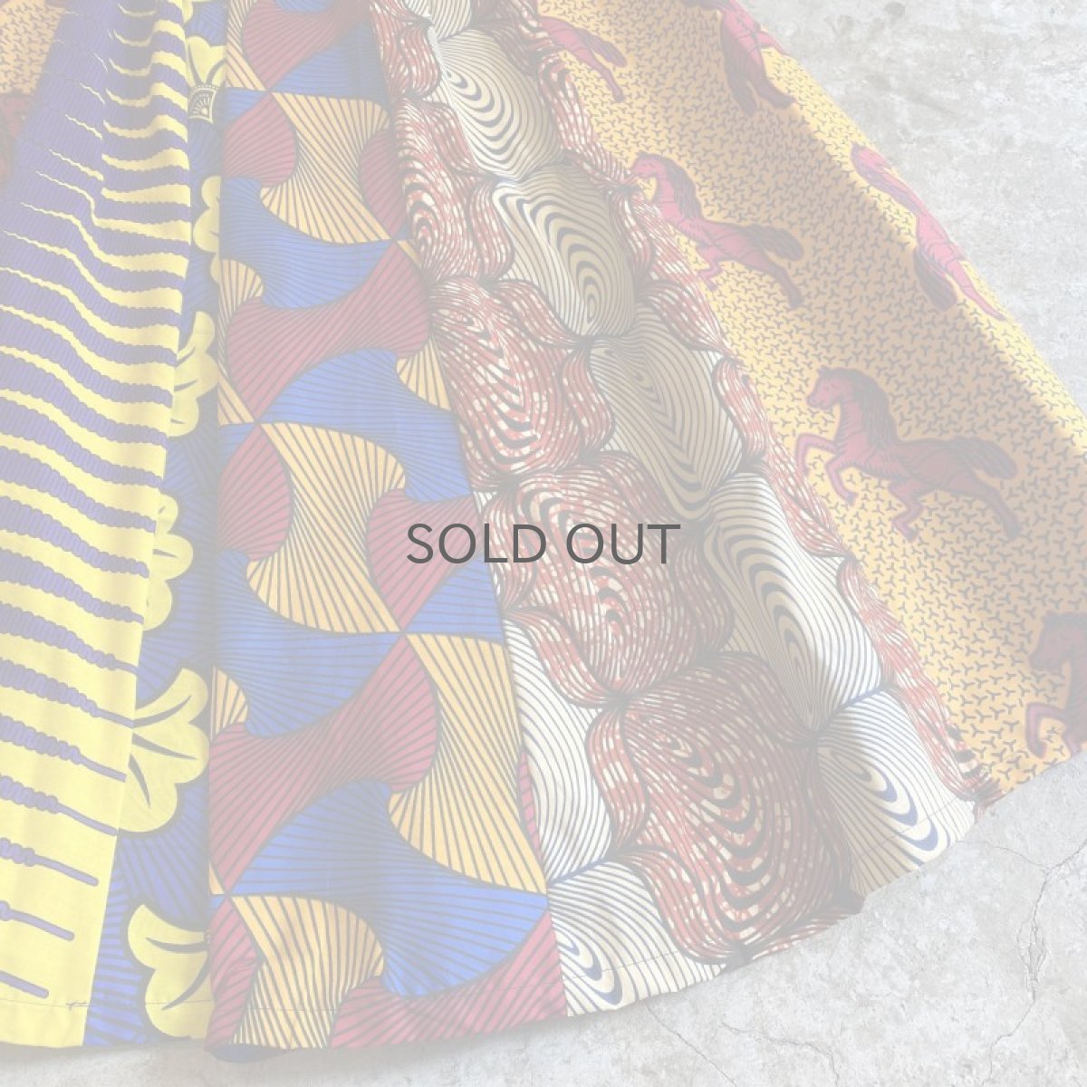 画像7: 【Wiz&Witch】AFRICAN BATIK MULTI LONG SKIRT / FREE  (7)