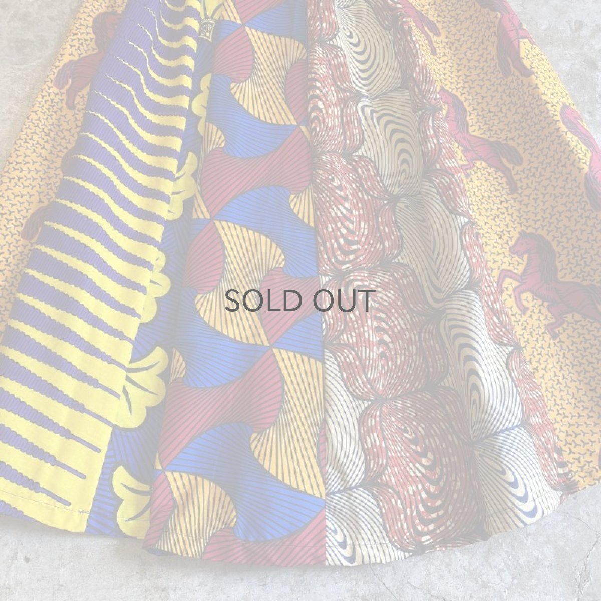 画像5: 【Wiz&Witch】AFRICAN BATIK MULTI LONG SKIRT / FREE  (5)