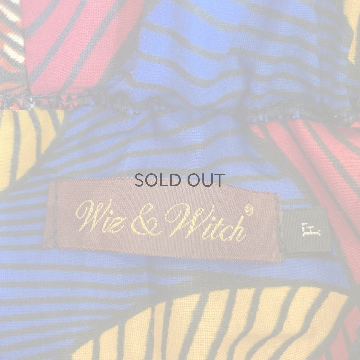 画像9: 【Wiz&Witch】AFRICAN BATIK MULTI LONG SKIRT / FREE  (9)