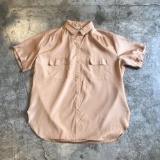 画像1: GLOSS BEIGE COLOR OVER S/S SHIRT / Ladies XL (1)