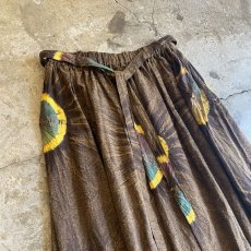 画像3: TIE DYE PATTERN DESIGN FLARE SKIRT / FREE (3)