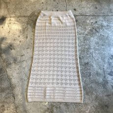 画像1: COTTON CROCHET TIGHT LONG SKIRT / W23~W29 (1)