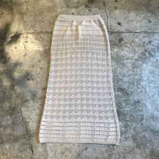 画像2: COTTON CROCHET TIGHT LONG SKIRT / W23~W29 (2)