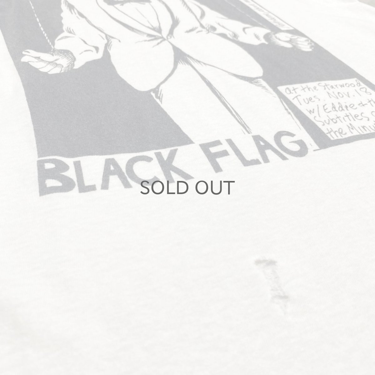 画像5: 80's BLACK FLAG FLYER PRINTED S/S TEE / Mens L (5)