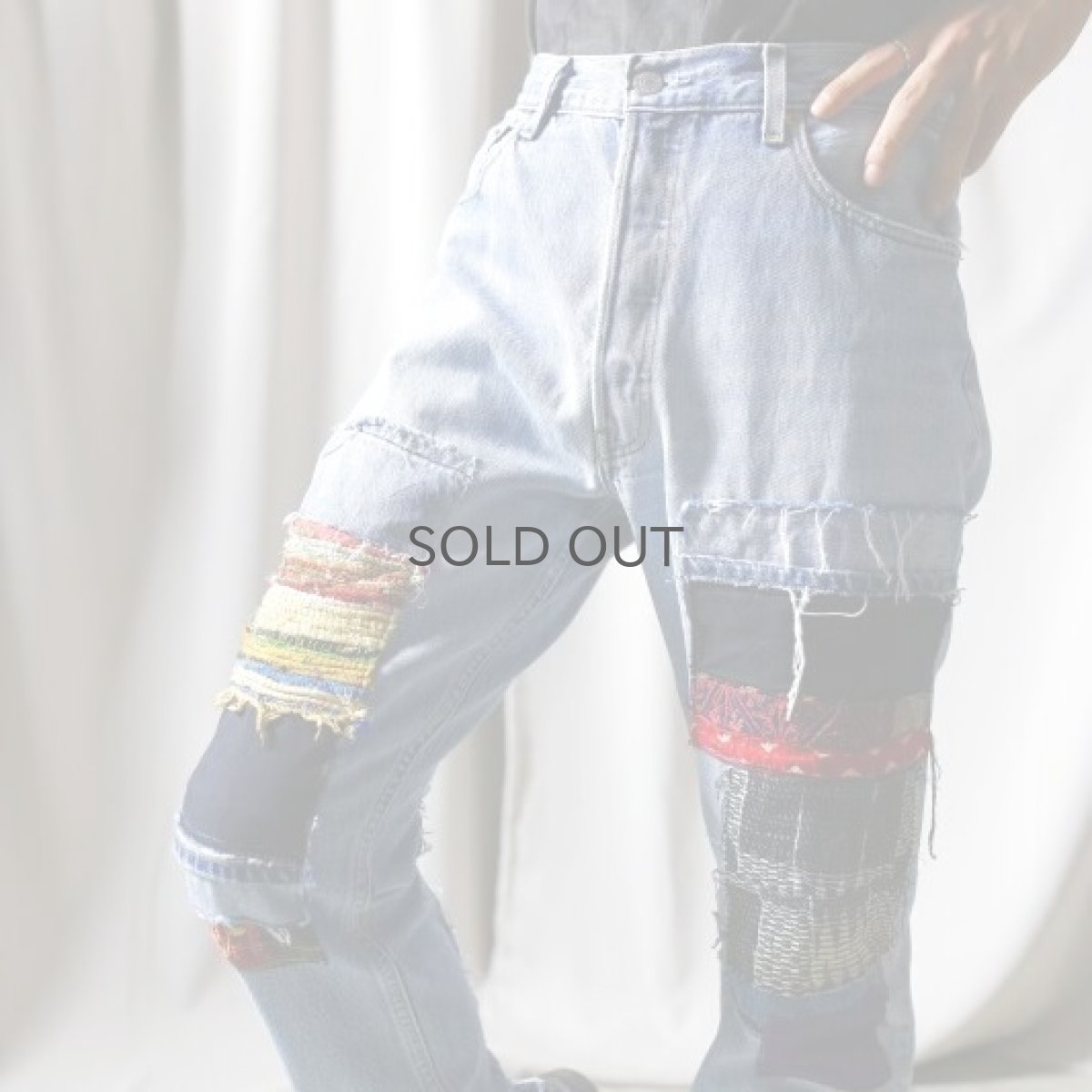 画像10: 【Wiz&Witch】"DIRTY BEAUTIFUL" CRUST ART JEANS / W31 (10)