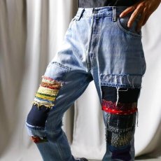 画像10: 【Wiz&Witch】"DIRTY BEAUTIFUL" CRUST ART JEANS / W31 (10)