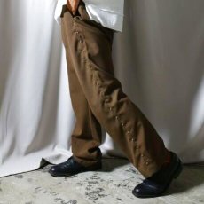 画像9: 【Wiz&Witch】"THE U.K" SIDE STUDS SLACKS PANTS / W34 (9)