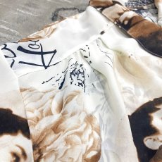 画像3: "AUDREY HEPBURN" PRINTED SHEER S/S SHIRT / Mens L (3)