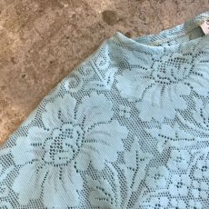 画像7: PUNCHING LACE FLOWER DESIGN COLOR TOPS / Ladies L (7)