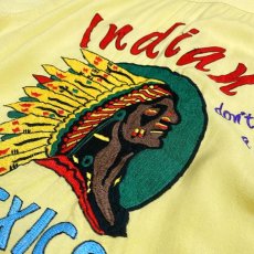 画像8: "INDIAN MEXICO" EMBROIDERY BOWLING S/S SHIRT / Mens M~L (8)