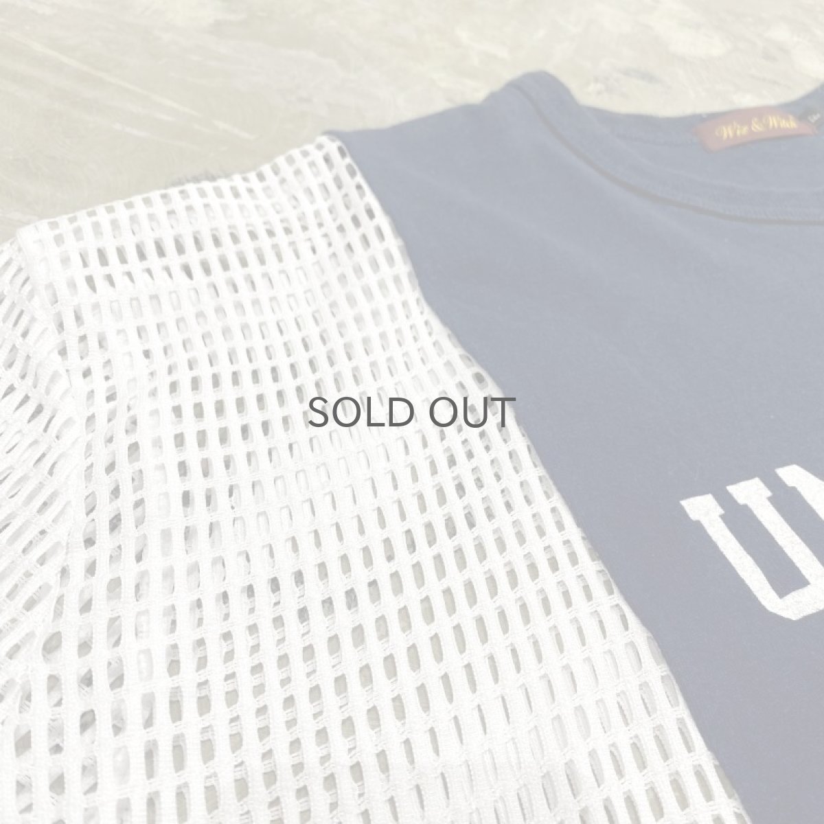 画像3: 【Wiz&Witch】"UNITED" TWO FACE COLLAGE MESH TEE / OS (3)