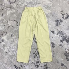 画像2: PALE YELLOW COLOR TAPERED SLACKS / W25~W29 (2)