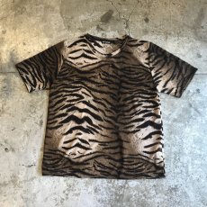 画像1: ZEBRA PATTERN SHEER S/S TOPS / Ladies M (1)