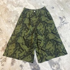 画像1: GRAND PIANO PATTERN CROPPED WIDE PANTS / W28~W33 (1)