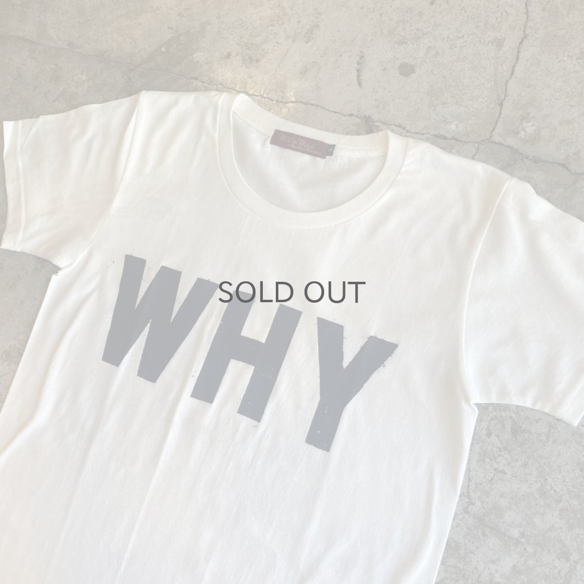 画像3: 【Wis＆Witch】"WHY" LOGO PRINT TEE / Ladies S (3)