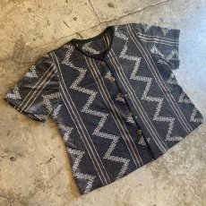 画像4: GLITTER ALL OVER PATTERN S/S CARDIGAN / Ladies M (4)