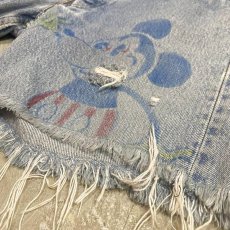 画像6: MICKEY & MINNIE MOUSE PAINTED DENIM SHORTS / W30 (6)