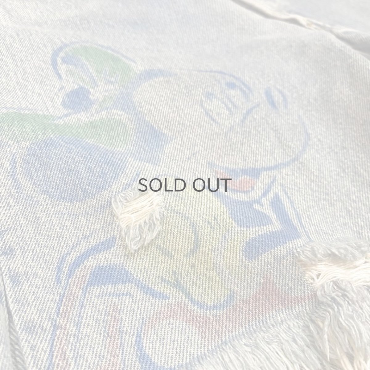 画像5: MICKEY & MINNIE MOUSE PAINTED DENIM SHORTS / W30 (5)