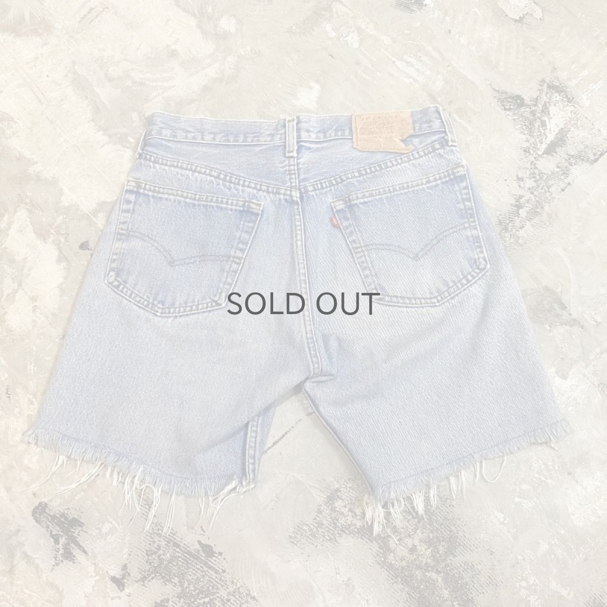 画像2: MICKEY & MINNIE MOUSE PAINTED DENIM SHORTS / W30 (2)