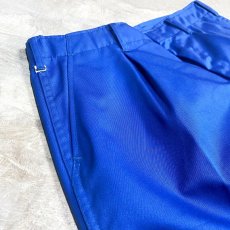 画像3: ROYAL BLUE COLOR CENTER CREASE SLACKS / W30 (3)