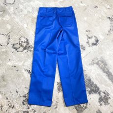 画像2: ROYAL BLUE COLOR CENTER CREASE SLACKS / W30 (2)