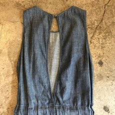 画像8: INDIGO BLUE COLOR RIBBON DESIGN JUMPSUIT / Ladies M (8)