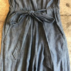 画像7: INDIGO BLUE COLOR RIBBON DESIGN JUMPSUIT / Ladies M (7)