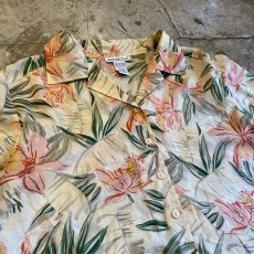 画像6: FLOWER PATTERN SILK S/S SHIRT / Ladies L (6)