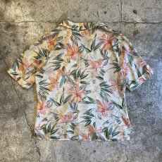 画像2: FLOWER PATTERN SILK S/S SHIRT / Ladies L (2)