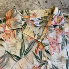 画像4: FLOWER PATTERN SILK S/S SHIRT / Ladies L (4)