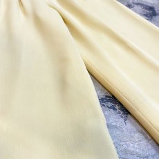 画像5: PALE YELLOW COLOR TAPERED SLACKS / W26 (5)