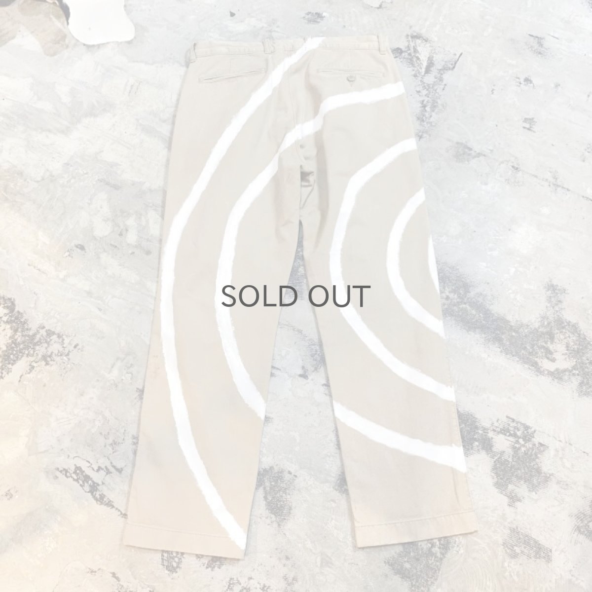 画像2: HAND PAINTED "AUTOPSY" CHINO PANTS / W33 (2)