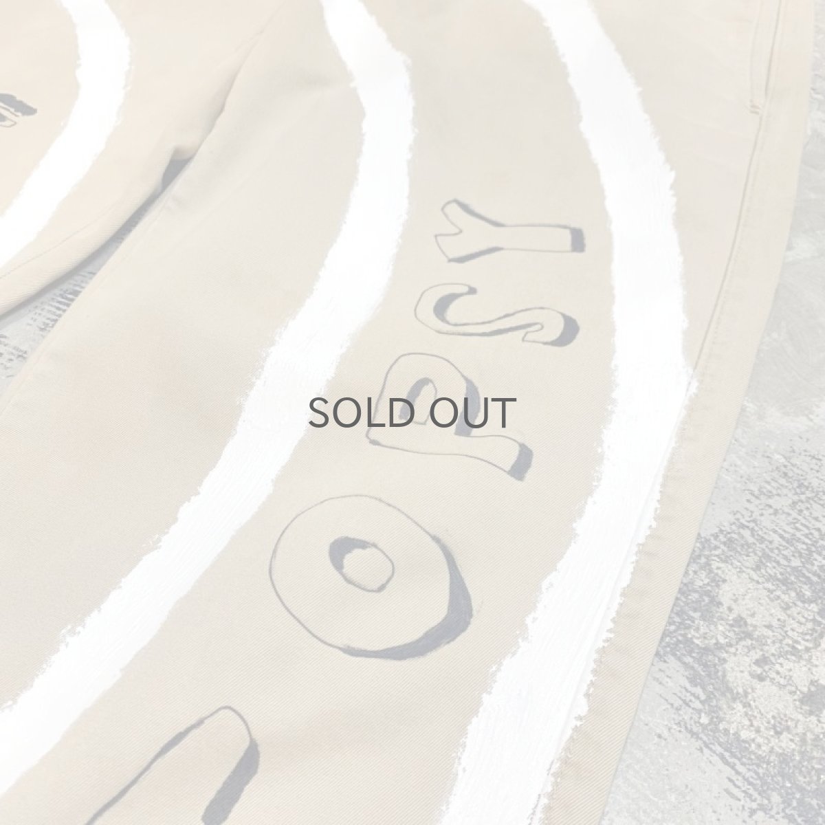 画像4: HAND PAINTED "AUTOPSY" CHINO PANTS / W33 (4)