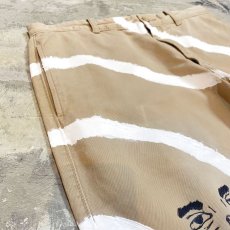 画像3: HAND PAINTED "AUTOPSY" CHINO PANTS / W33 (3)