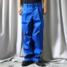 画像9: ROYAL BLUE COLOR CENTER CREASE SLACKS / W30 (9)